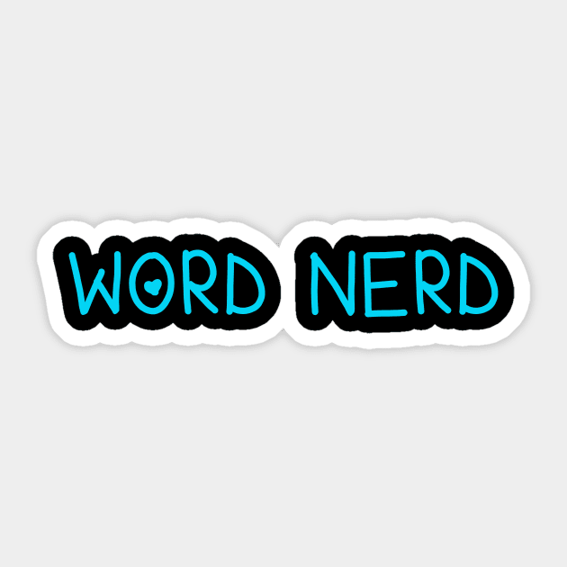 Word Nerd Sticker by Whoopsidoodle